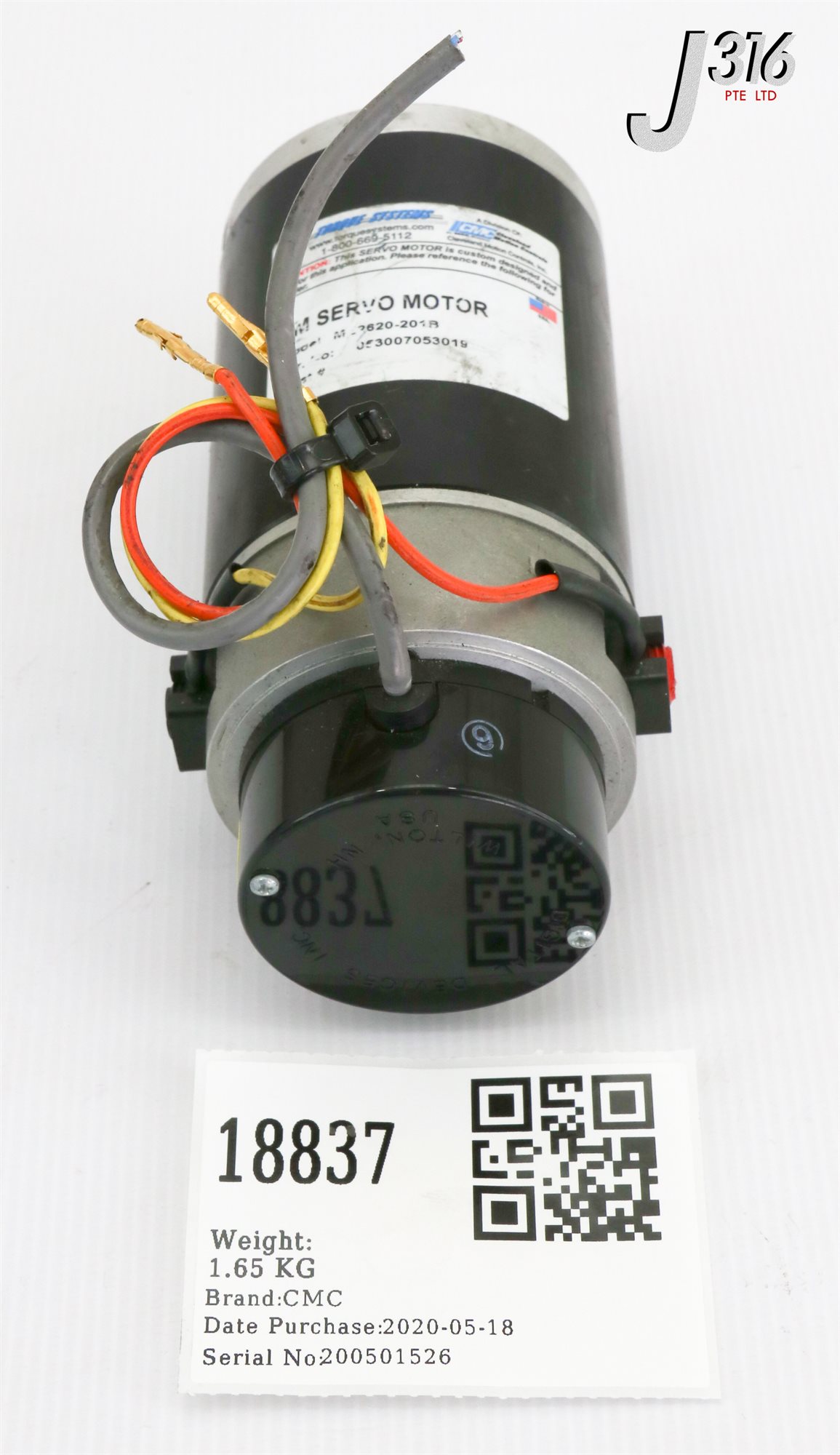 18837 CMC PM SERVO MOTOR W/ ENCODER 21DM500 5L37AS ME2620-201B | eBay